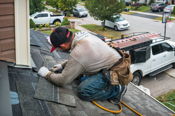 Professional Roofing technician working in Wilton, ME